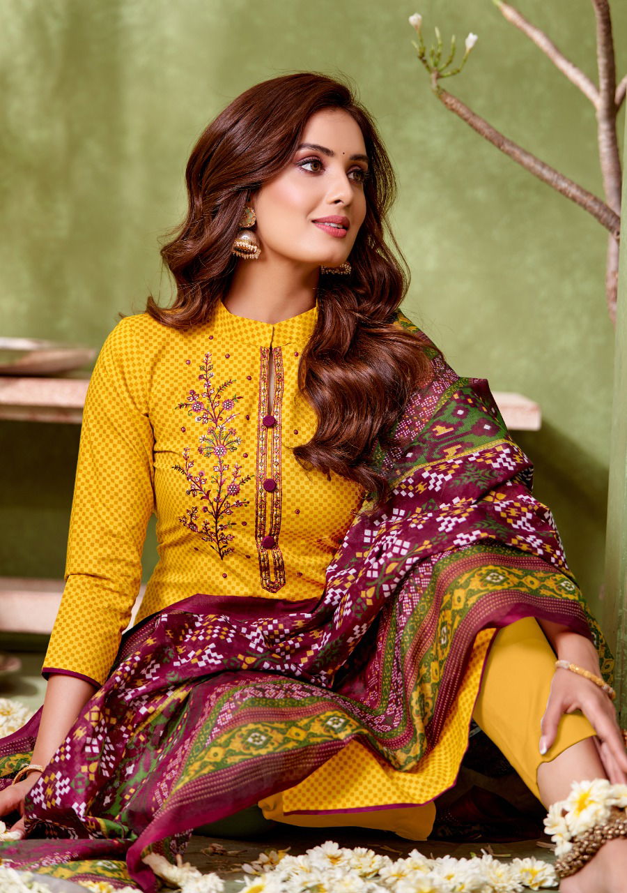 Vastu Ikkat Patola 3 Regular Wear Lawn Cotton Printed Designer Dress Material Collection